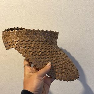 Boho Straw visor hat